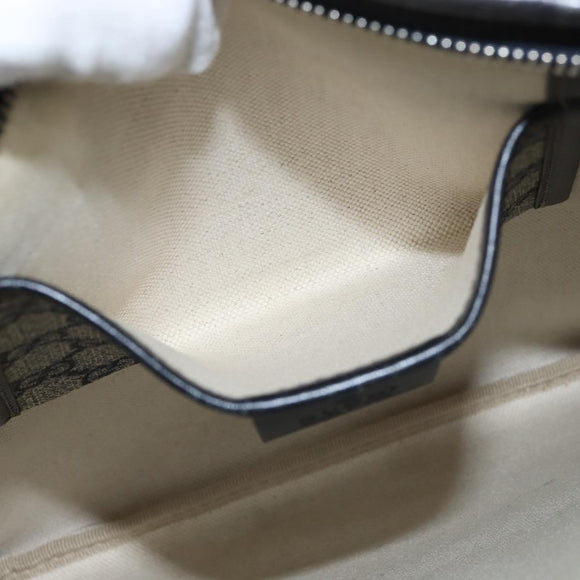 GUCCI GG Supreme Sherry Line Shoulder Bag PVC Navy Silver 246413 Auth 150735