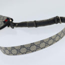 GUCCI GG Supreme Sherry Line Shoulder Bag PVC Navy Silver 246413 Auth 150735-7