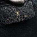 GUCCI GG Supreme Sherry Line Hand Bag PVC Navy Gold 39 02 041 Auth 150740-18