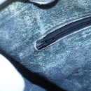 GUCCI GG Supreme Sherry Line Hand Bag PVC Navy Gold 39 02 041 Auth 150740-19