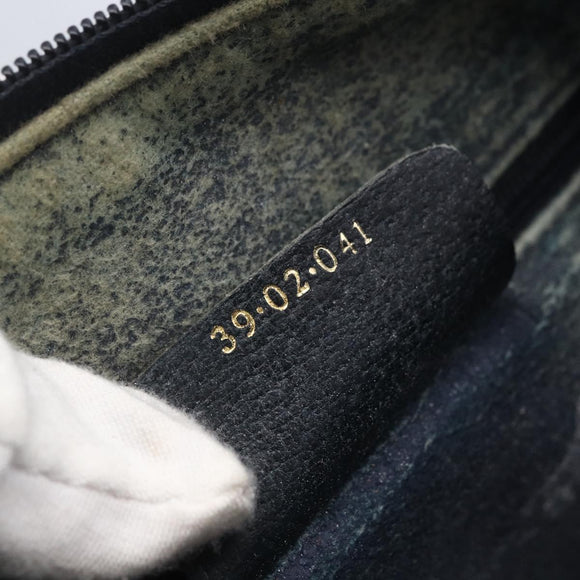 GUCCI GG Supreme Sherry Line Hand Bag PVC Navy Gold 39 02 041 Auth 150740