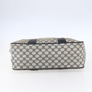 GUCCI GG Supreme Sherry Line Hand Bag PVC Navy Gold 39 02 041 Auth 150740-5