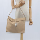 GUCCI Jackie Shoulder Bag Leather Beige Gold 001 3355 Auth 150741-21