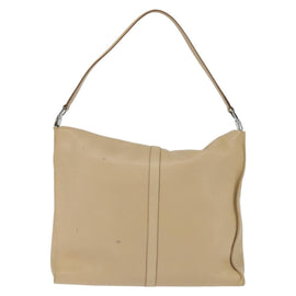 GUCCI Jackie Shoulder Bag Leather Beige Gold 001 3355 Auth 150741 - 0