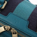 GUCCI GG Canvas Sherry Line Hand Bag 2way Blue Gold 269876 Auth 150743-19