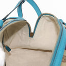 GUCCI GG Canvas Sherry Line Hand Bag 2way Blue Gold 269876 Auth 150743-21