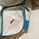 GUCCI GG Canvas Sherry Line Hand Bag 2way Blue Gold 269876 Auth 150743-24