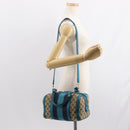 GUCCI GG Canvas Sherry Line Hand Bag 2way Blue Gold 269876 Auth 150743-25