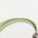 Christian Dior Maris Pearl Hand Bag Enamel Green Auth 150745-14