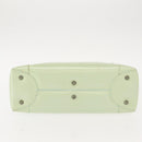 Christian Dior Maris Pearl Hand Bag Enamel Green Auth 150745-7