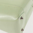 Christian Dior Maris Pearl Hand Bag Enamel Green Auth 150745-16