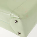 Christian Dior Maris Pearl Hand Bag Enamel Green Auth 150745-17