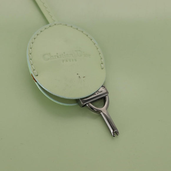 Christian Dior Maris Pearl Hand Bag Enamel Green Auth 150745