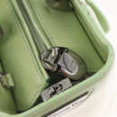 Christian Dior Maris Pearl Hand Bag Enamel Green Auth 150745-19