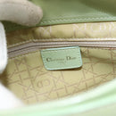 Christian Dior Maris Pearl Hand Bag Enamel Green Auth 150745-20