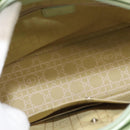 Christian Dior Maris Pearl Hand Bag Enamel Green Auth 150745-11