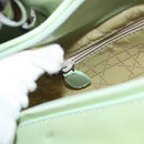 Christian Dior Maris Pearl Hand Bag Enamel Green Auth 150745-23