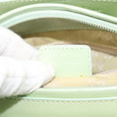 Christian Dior Maris Pearl Hand Bag Enamel Green Auth 150745-12