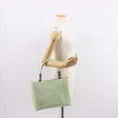 Christian Dior Maris Pearl Hand Bag Enamel Green Auth 150745-25