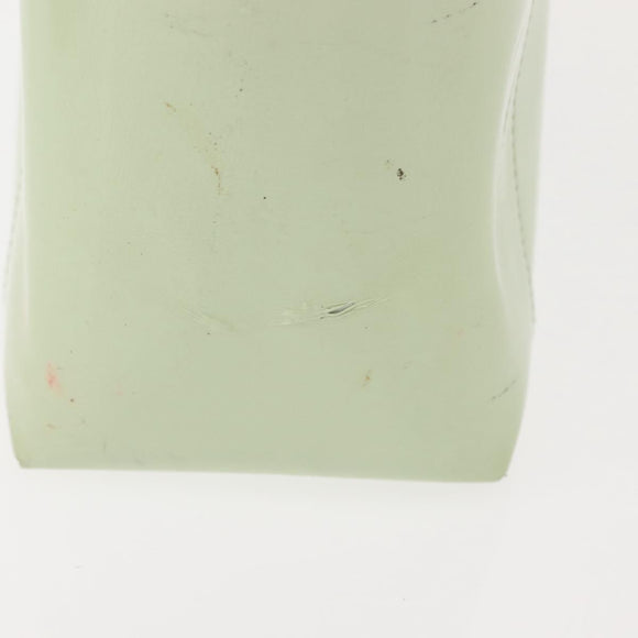 Christian Dior Maris Pearl Hand Bag Enamel Green Auth 150745