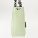 Christian Dior Maris Pearl Hand Bag Enamel Green Auth 150745-5