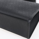 Christian Dior Honeycomb Canvas Hand Bag PVC Black Gold Auth 150746-12