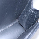 Christian Dior Honeycomb Canvas Hand Bag PVC Black Gold Auth 150746-18