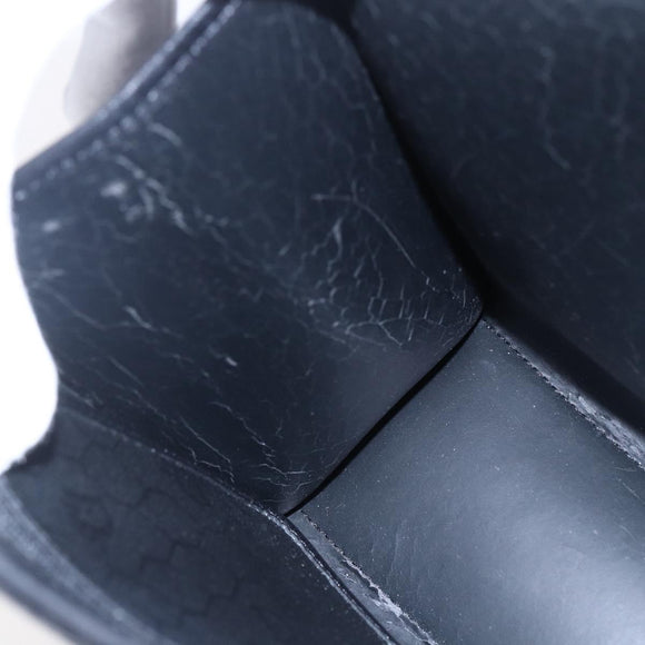 Christian Dior Honeycomb Canvas Hand Bag PVC Black Gold Auth 150746