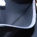 Christian Dior Honeycomb Canvas Hand Bag PVC Black Gold Auth 150746-20