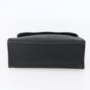 Christian Dior Honeycomb Canvas Hand Bag PVC Black Gold Auth 150746-9