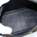 Christian Dior Trotter Canvas Shoulder Bag Navy Gold Auth 150748-16