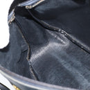 Christian Dior Trotter Canvas Shoulder Bag Navy Gold Auth 150748-18