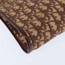 Christian Dior Trotter Canvas Shoulder Bag Red Gold Auth 150751-11