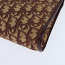 Christian Dior Trotter Canvas Shoulder Bag Red Gold Auth 150751-12