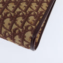 Christian Dior Trotter Canvas Shoulder Bag Red Gold Auth 150751-14