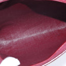 Christian Dior Trotter Canvas Shoulder Bag Red Gold Auth 150751-17