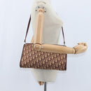 Christian Dior Trotter Canvas Shoulder Bag Red Gold Auth 150751-20