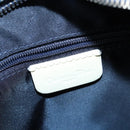 Christian Dior Trotter Canvas Shoulder Bag PVC Blue Silver Auth 150753-17