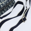 Christian Dior Trotter Canvas Shoulder Bag PVC Blue Silver Auth 150753-7