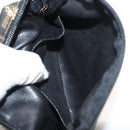 FENDI Zucca Canvas Chain Shoulder Bag Brown Black gold Auth 150754-19