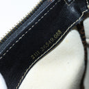 FENDI Pecan Canvas Shoulder Bag PVC Black Brown Auth 150756-20