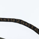 FENDI Pecan Canvas Shoulder Bag PVC Black Brown Auth 150756-8