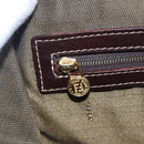 FENDI Zucca Canvas Hand Bag Black Brown Auth 150763-16