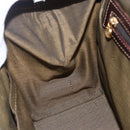 FENDI Zucca Canvas Hand Bag Black Brown Auth 150763-19