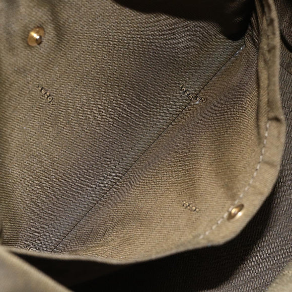 FENDI Zucca Canvas Hand Bag Black Brown Auth 150763