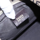 FENDI Zucchino Canvas Tote Bag Beige Gold Auth 150764-17