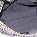 FENDI Zucchino Canvas Tote Bag Beige Gold Auth 150764-18