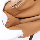 CELINE Macadam Canvas Shoulder Bag PVC Leather Brown Gold Auth 150768-19