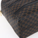 CELINE Macadam Canvas Hand Bag PVC Black Gold Auth 150769-11
