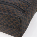 CELINE Macadam Canvas Hand Bag PVC Black Gold Auth 150769-12